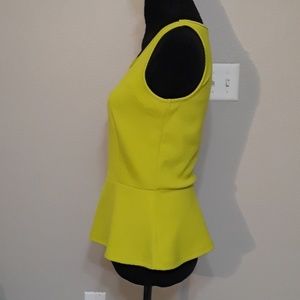 Ann Taylor Tops - Ann Taylor Chartreuse Peplum Top- Small Ann Taylor Tops - Ann Taylor Chartreuse Peplum Top- Small